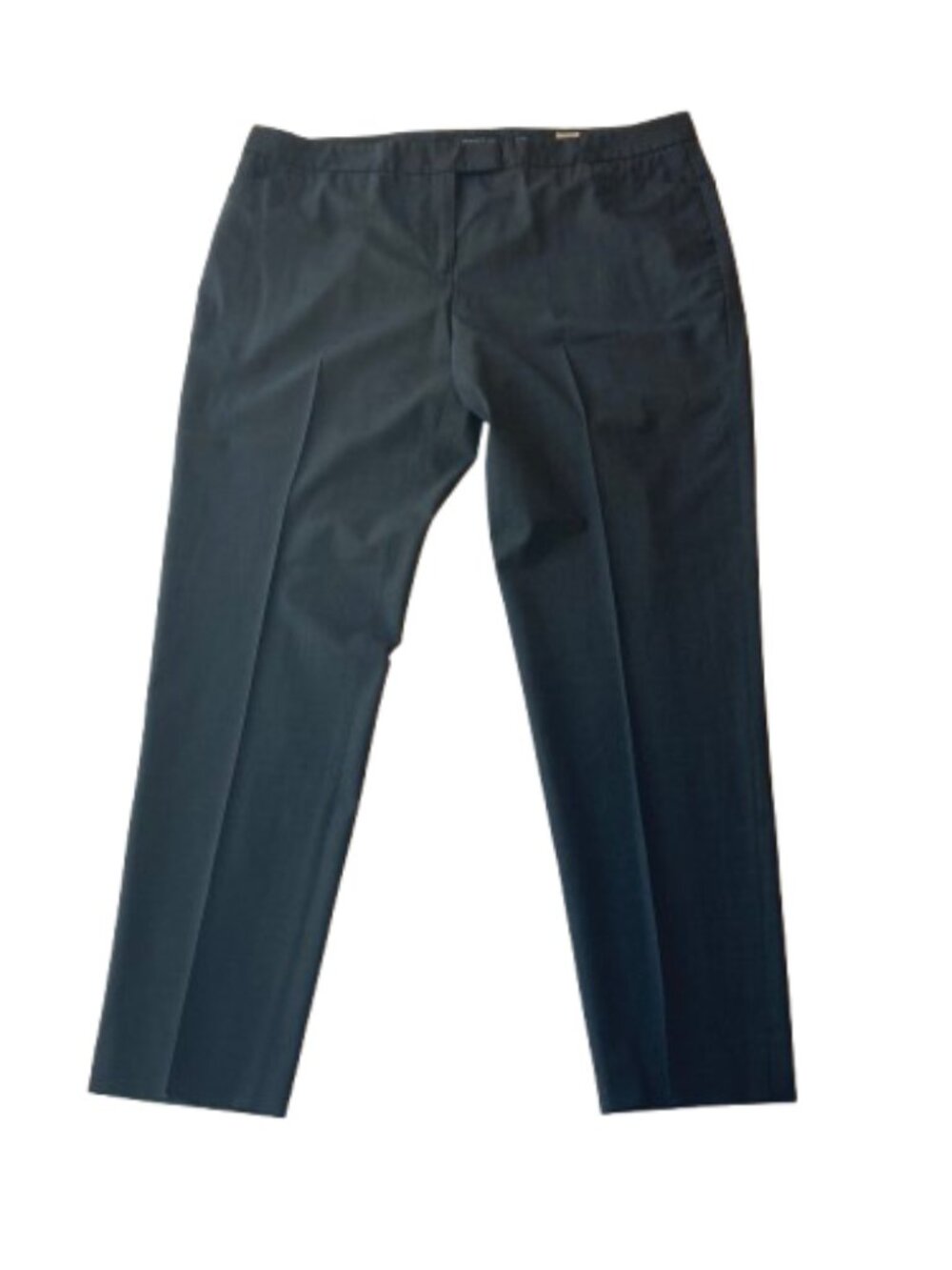 Lafayette 148 Irving Stretch Wool Pants Tapered Leg Womens 14 Charcoal Gray
